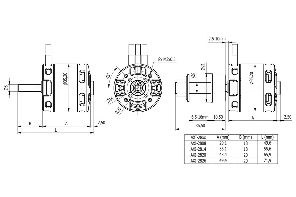 AXI 2820/12 V3 střídavý motor | pkmodelar.cz