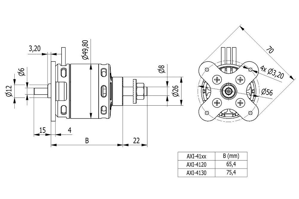 AXI 4120/18 V3 střídavý motor | pkmodelar.cz