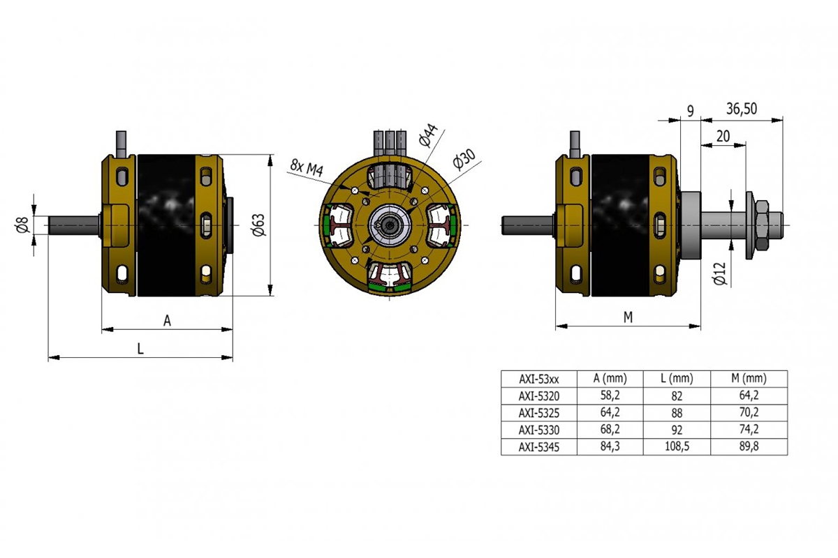 AXI 5330/18 V3 střídavý motor | pkmodelar.cz