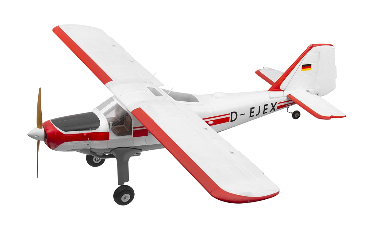 RC model letadla DO-27 1600mm ARF s nainstalovaným motorem, regulátorem a servy.