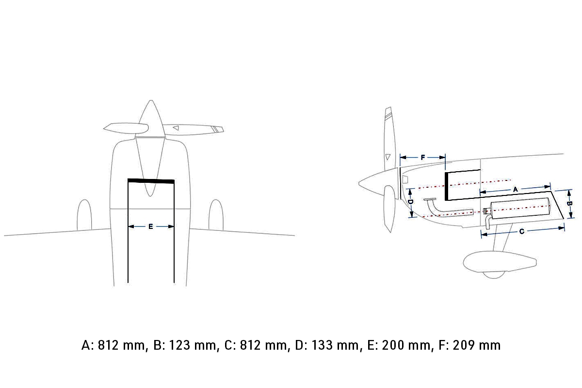 115" Extra NG 2920mm 150cc Zeleno-Černá | pkmodelar.cz