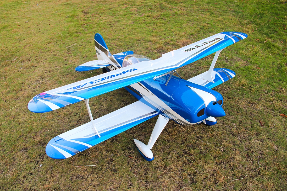 87" Pitts S2B Modrý (2,2m)