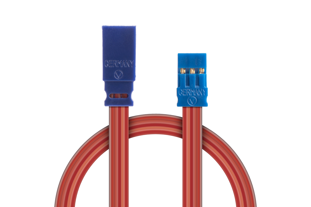 Prodlužovací kabel 1000mm, JR 0,25qmm plochý silikonkabel, 1 ks.