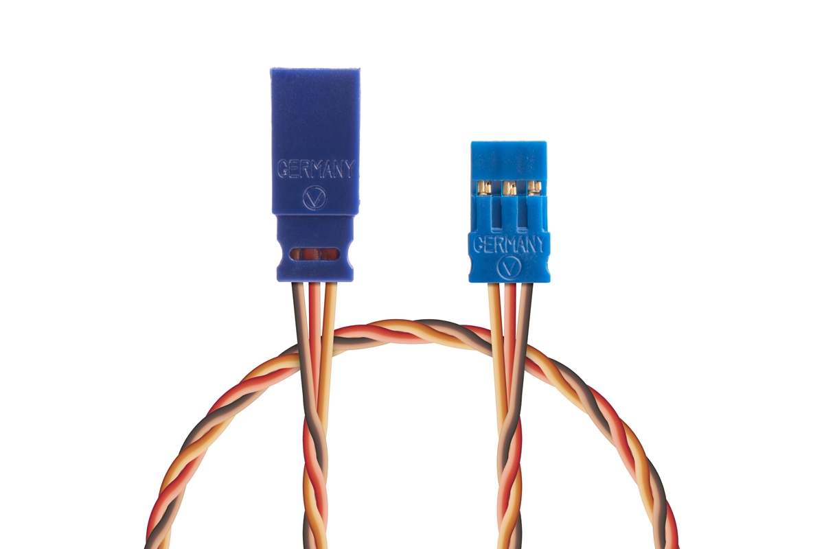 Prodlužovací kabel 1000mm, JR 0,25qmm kroucený silikonkabel, 1 ks.