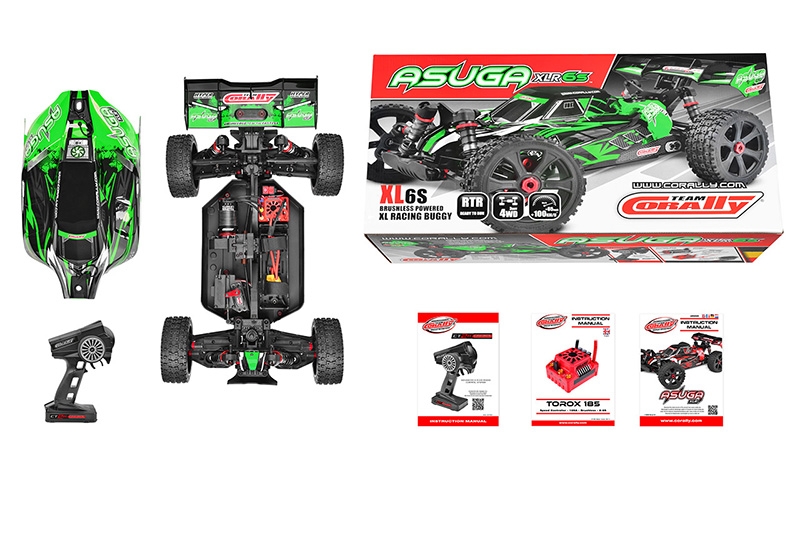 ASUGA XLR 6S - BUGGY 4WD - RTR - zelená | pkmodelar.cz