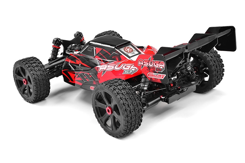 ASUGA XLR 6S - BUGGY 4WD - PRO ROLLER šasi - bez elektroniky - červená | pkmodelar.cz