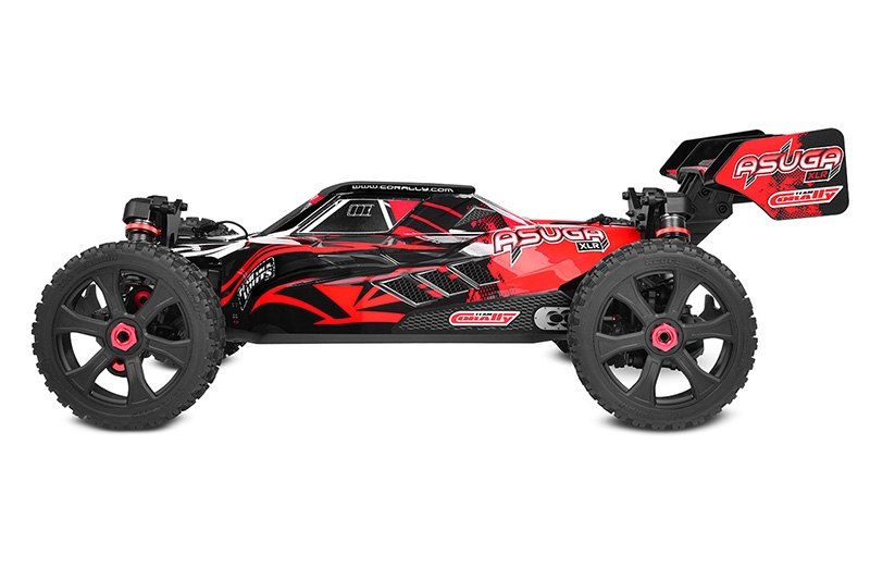 ASUGA XLR 6S - BUGGY 4WD - PRO ROLLER šasi - bez elektroniky - červená | pkmodelar.cz