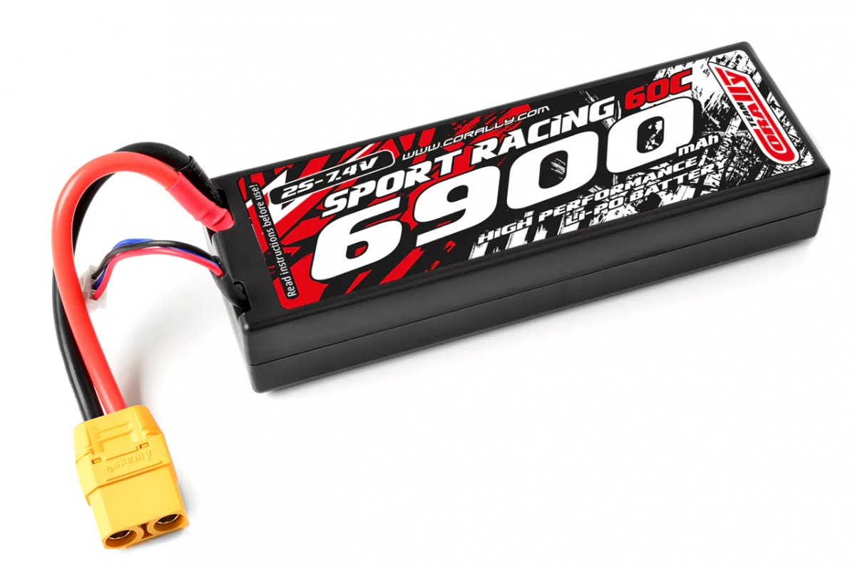 Sport Racing 60C - 6700mAh - 7,4V-LiPo Stick Hardcase-XT90