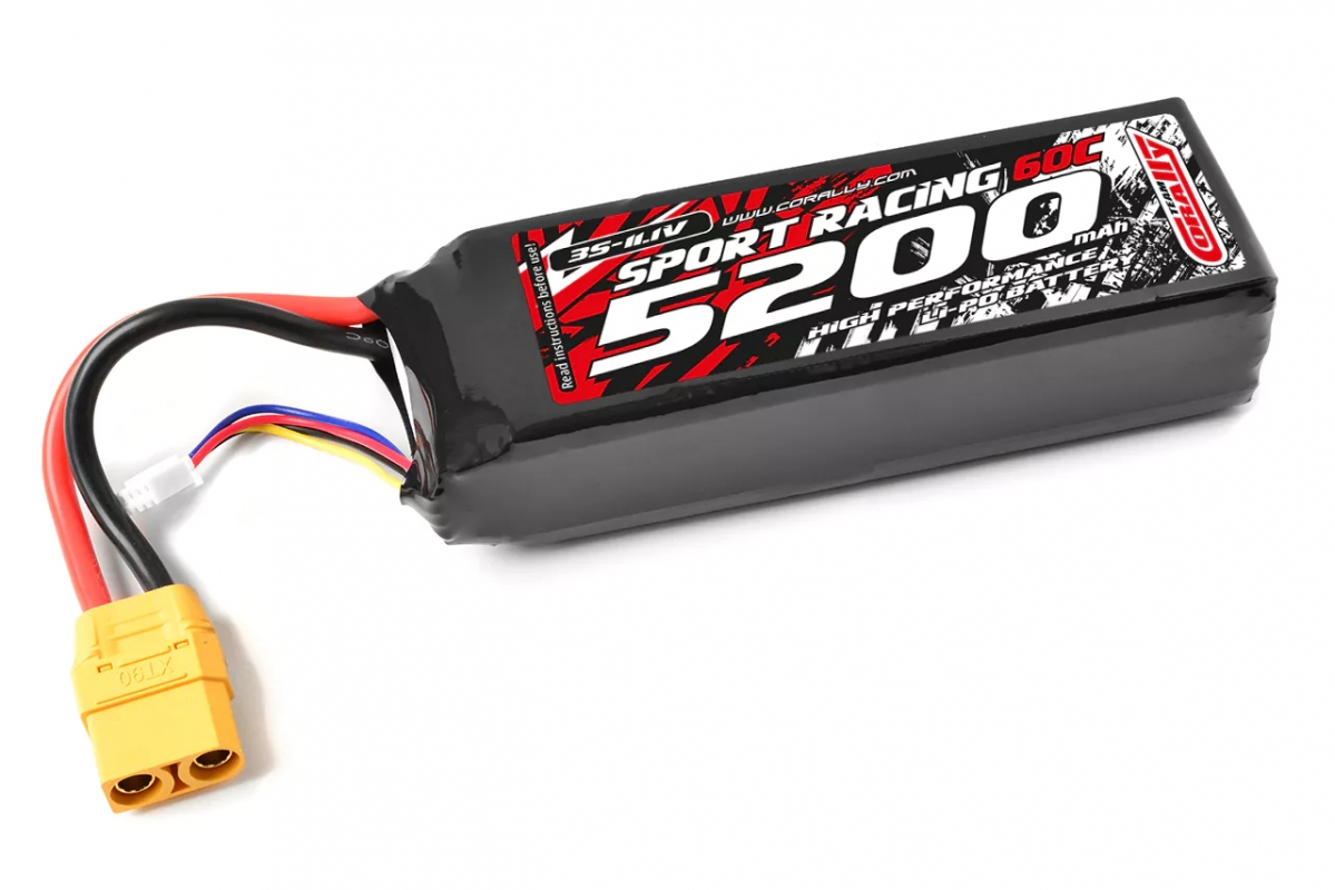 Sport Racing 60C - 5200mAh - 11,1V 3S - LiPo Semi-Soft case - XT90