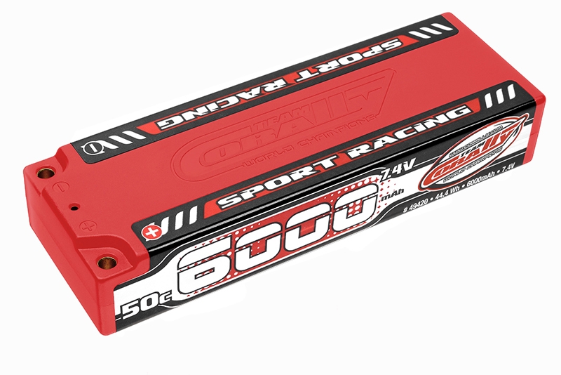 Sport Racing 50C LiPo Stick Hardcase-6000mAh-7.4V-4mm Bullit (44,4Wh) | pkmodelar.cz