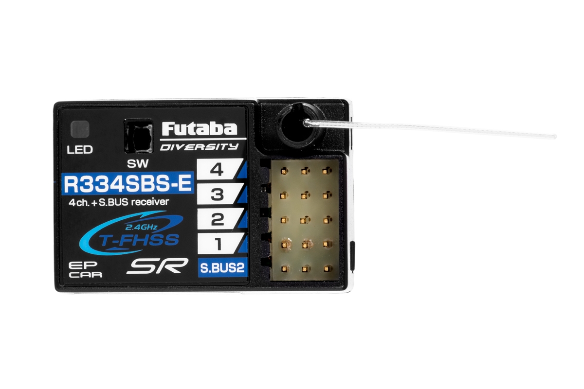 Futaba 4PM Plus T-FHSS, přijímač R334SBS-E s telemetrií | pkmodelar.cz