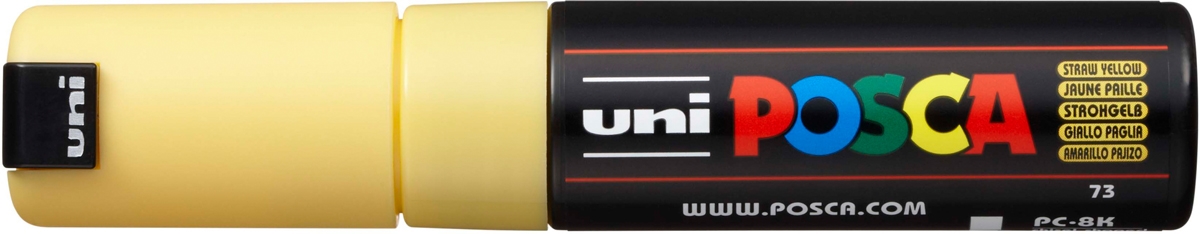 Akrylový popisovač UNI POSCA PC-8K 8mm - slámově žlutá
