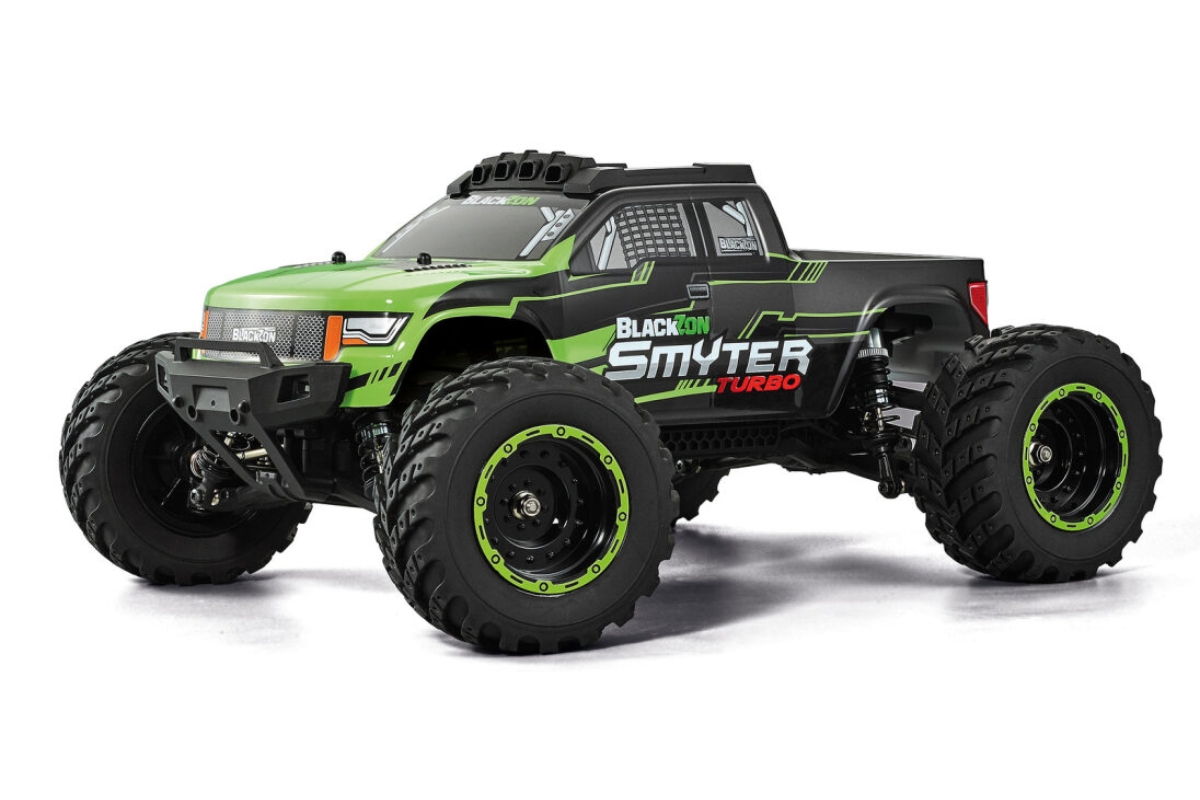 Smyter MT Turbo 3S Brushless 1/12 4WD Monster Truck - Zelený