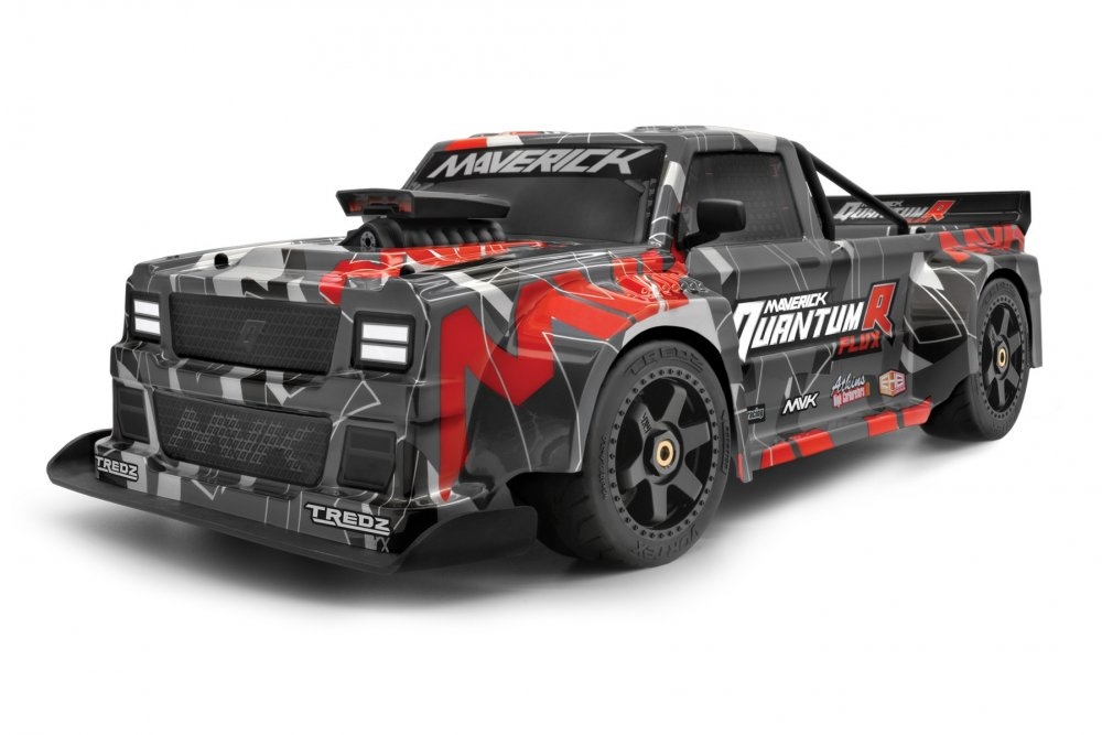 QuantumR Race Truck FLUX 1/8 4WD - Šedo/Červený | pkmodelar.cz