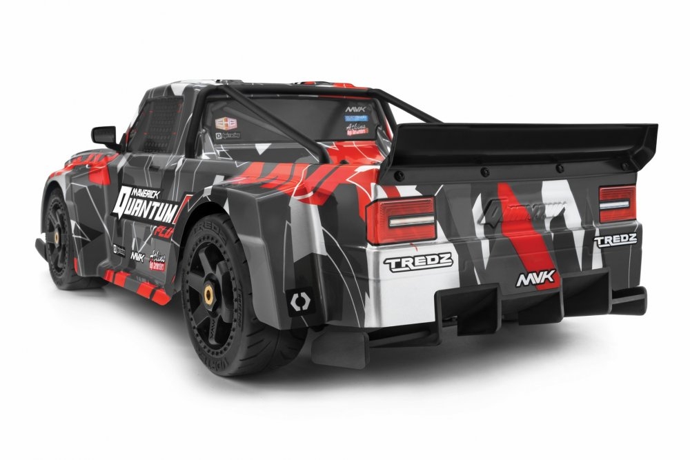 QuantumR Race Truck FLUX 1/8 4WD - Šedo/Červený | pkmodelar.cz
