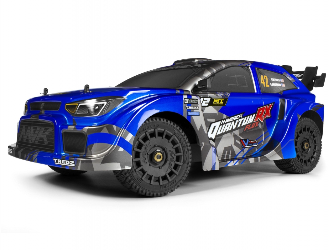 QuantumRX Flux 4S 1/8 4WD Rally Car - Modrý | pkmodelar.cz