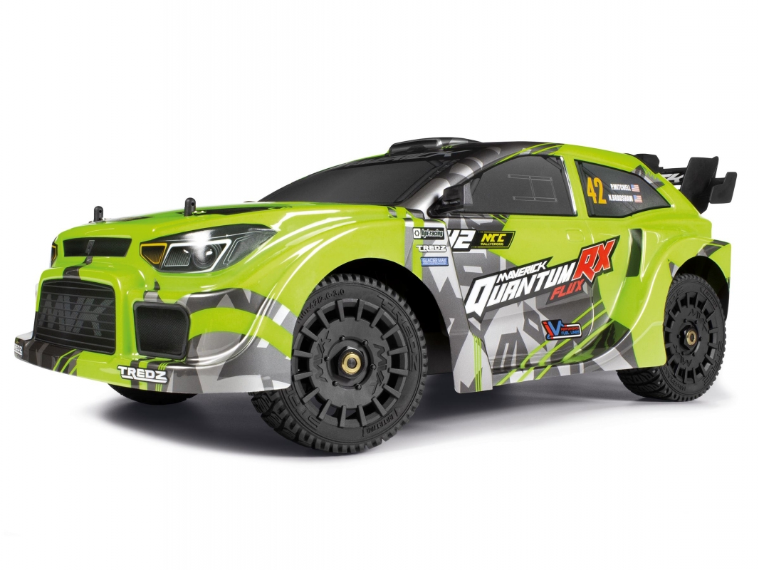 QuantumRX Flux 4S 1/8 4WD Rally Car - Zelený | pkmodelar.cz