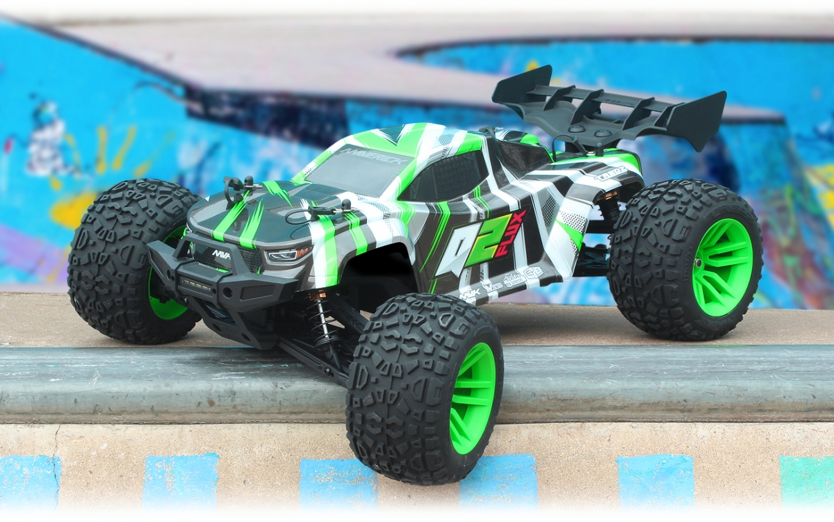 Quantum2 XT Flux 1/10th Stadium Truck - Zelený | pkmodelar.cz