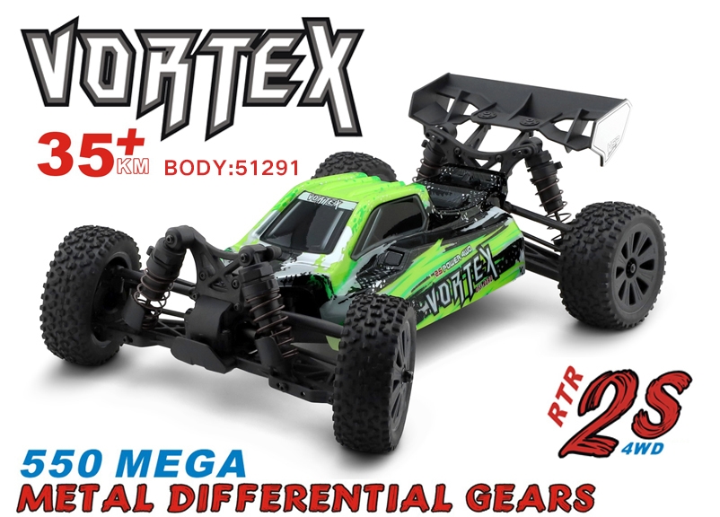 HSP Vortex 1/10 RTR Buggy, Zelená | pkmodelar.cz