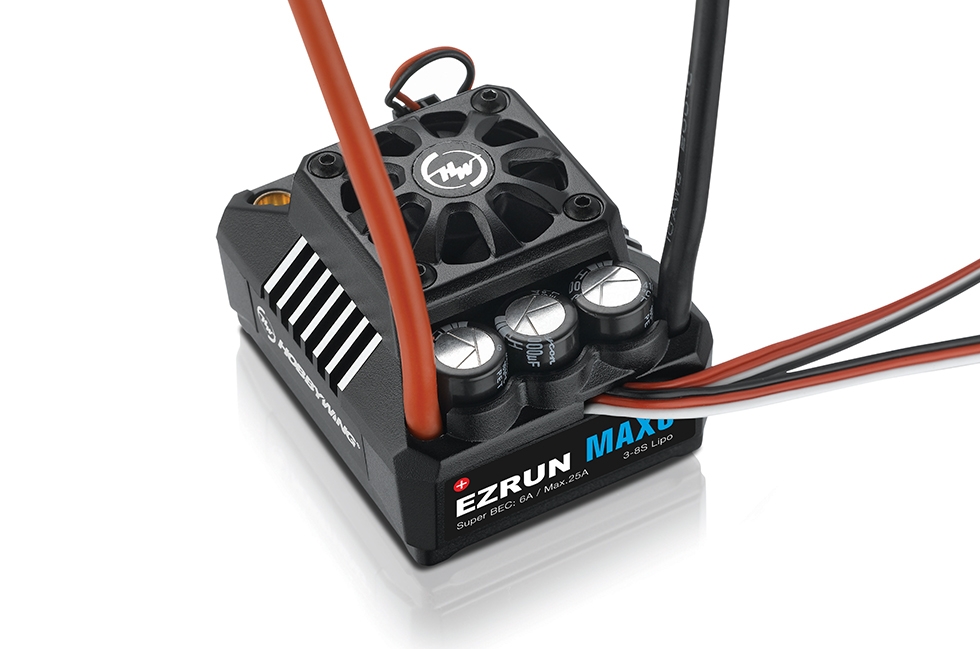 EZRUN MAX6 V3 s TRX konektorem - černý -regulátor | pkmodelar.cz