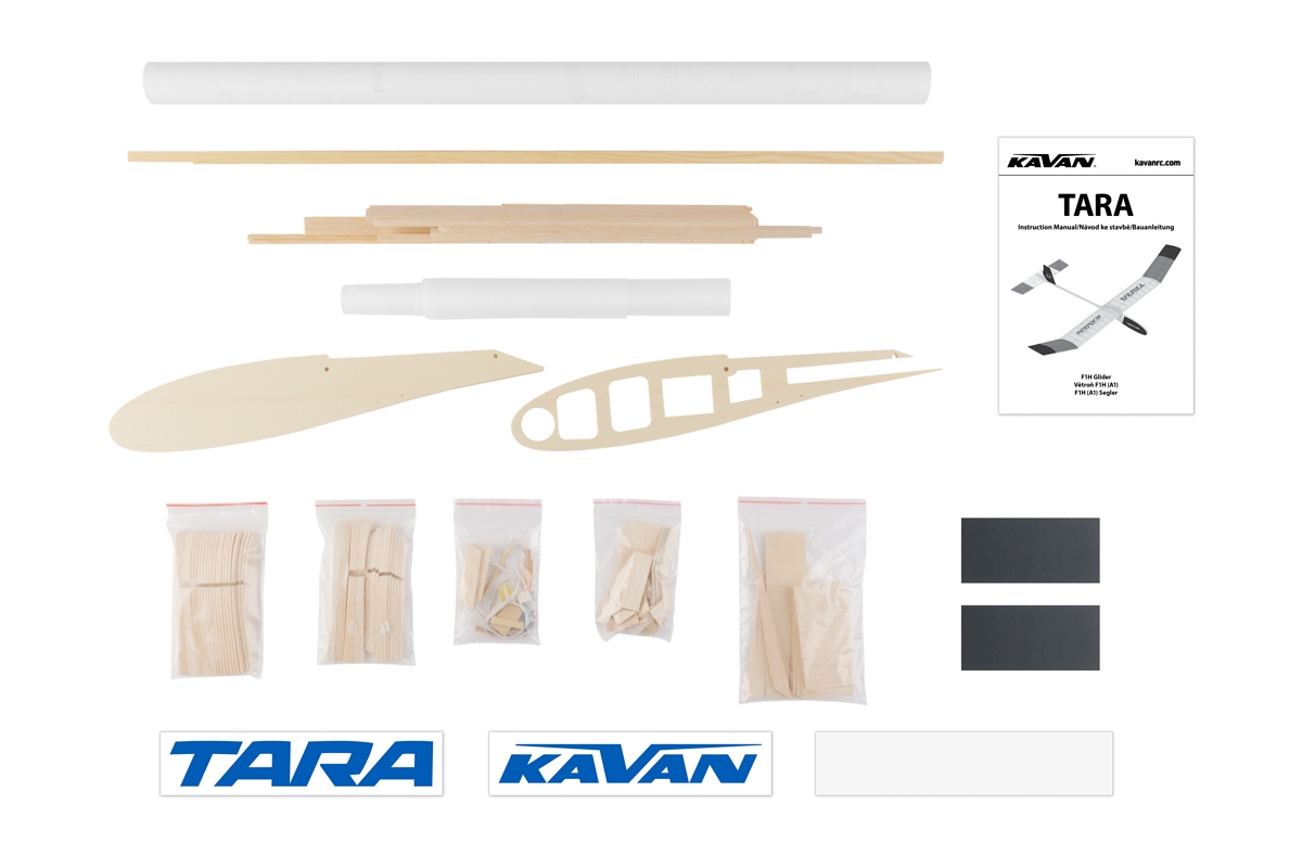 TARA stavebnice větroně A1 (F1H) 1100mm | pkmodelar.cz