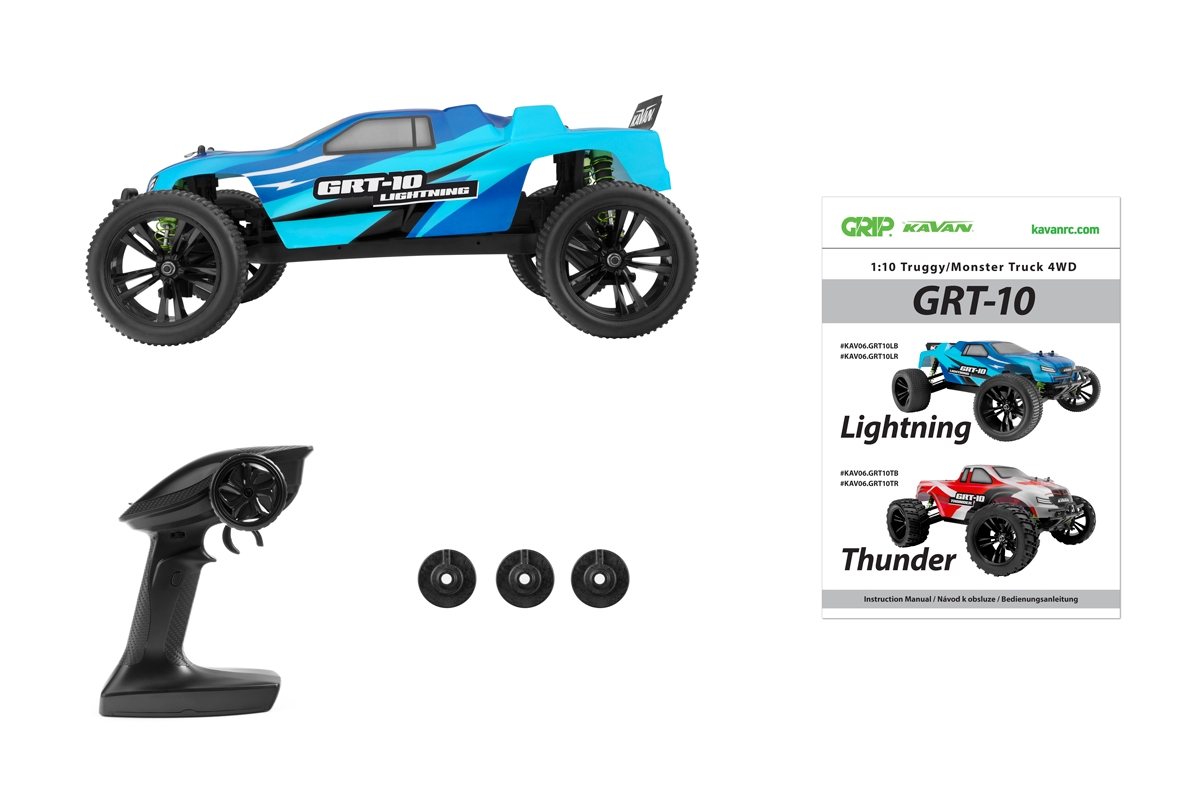 KAVAN GRT-10 Lightning 2,4 GHz 4WD Truggy 1:10 - Modrý | pkmodelar.cz