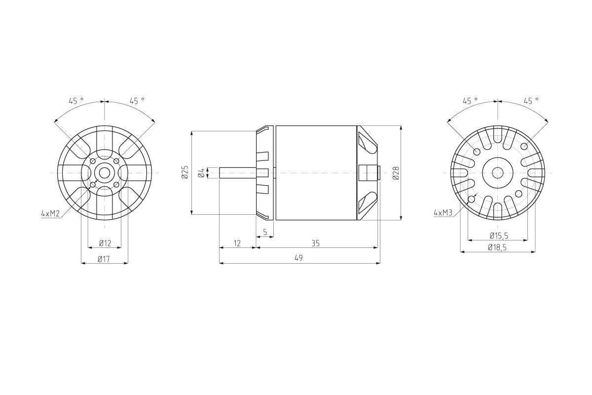 KAVAN Brushless motor C2836-850 | pkmodelar.cz