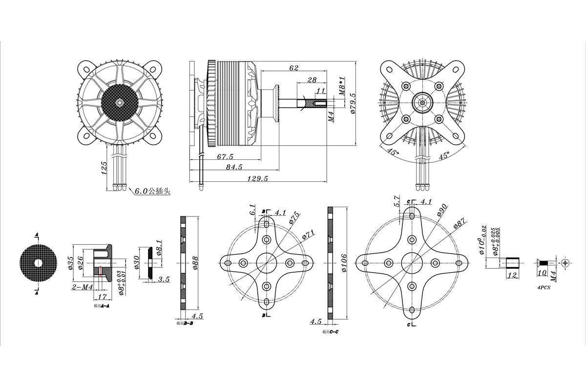 KAVAN Brushless Motor PRO 8050-195 | pkmodelar.cz