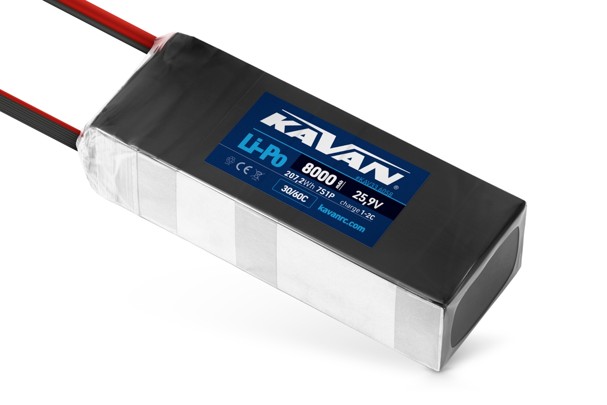 KAVAN - Li-Po 8000 mAh/25,9 V 30/60C, 207,2 Wh