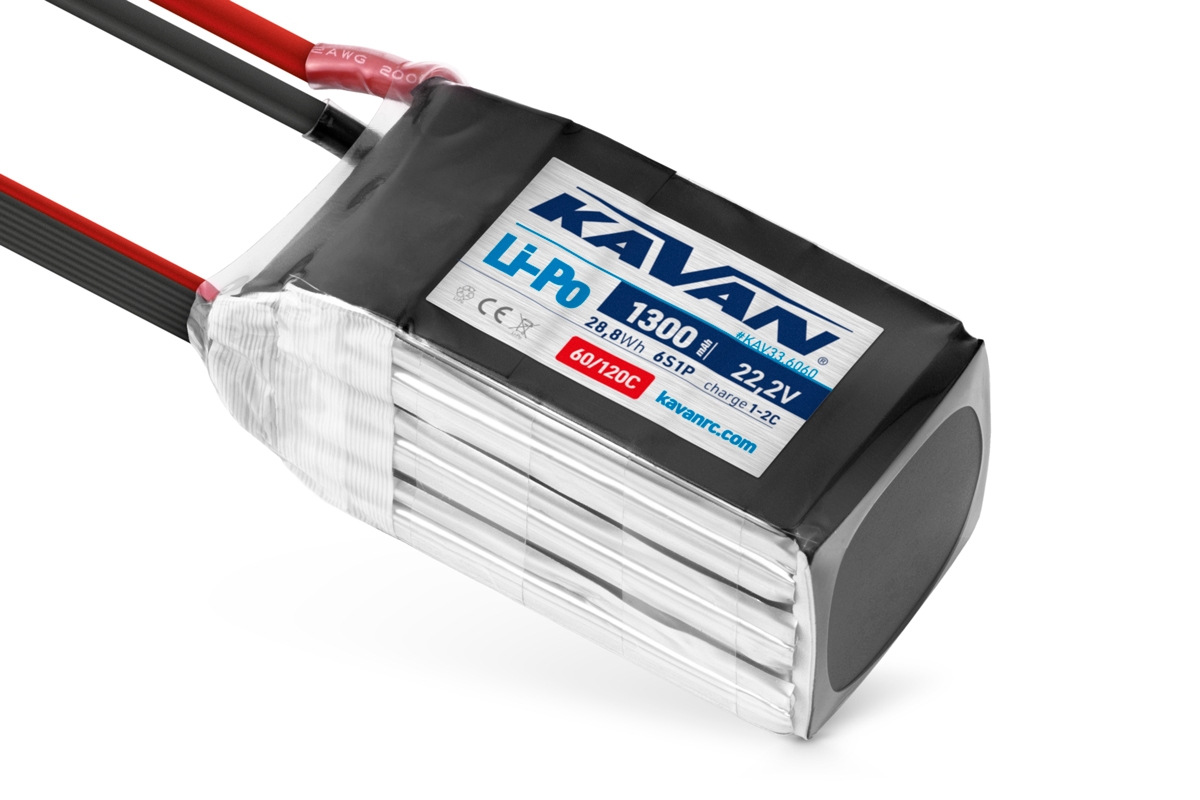 KAVAN - Li-Po 1300 mAh/22,2 V 60/120C, 28,8 Wh