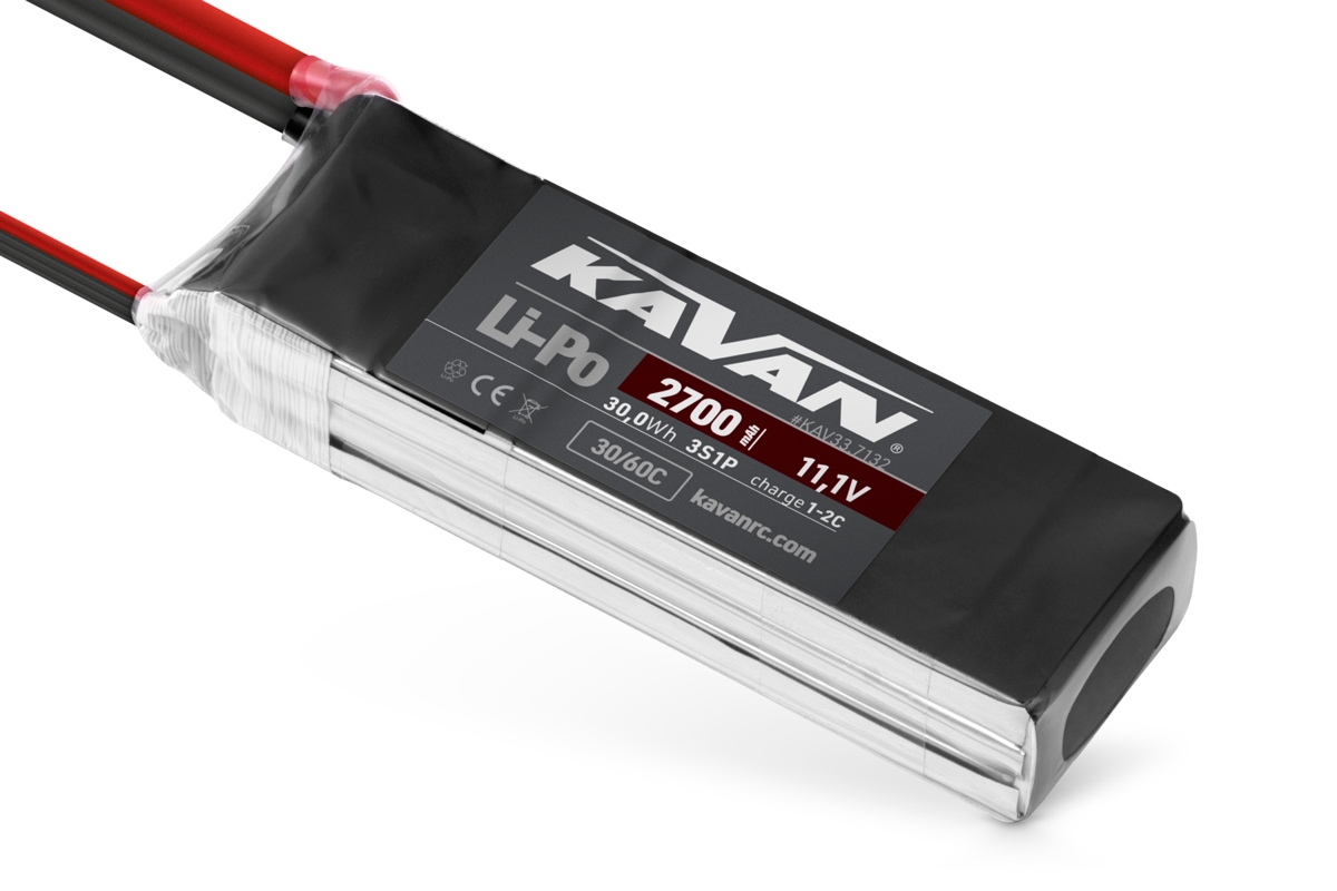 KAVAN Li-Po 2700mAh/11,1V 30/60C Air pack | pkmodelar.cz