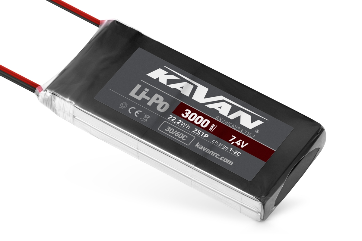 KAVAN Li-Po 3000mAh/7,4V 30/60C RX