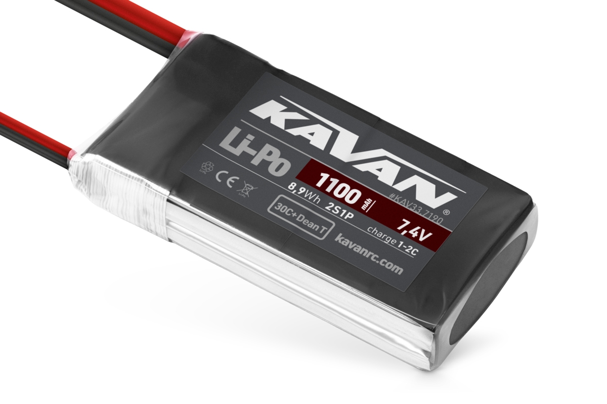 KAVAN Li-Po 1100mAh/7,4V 30C + Dean T