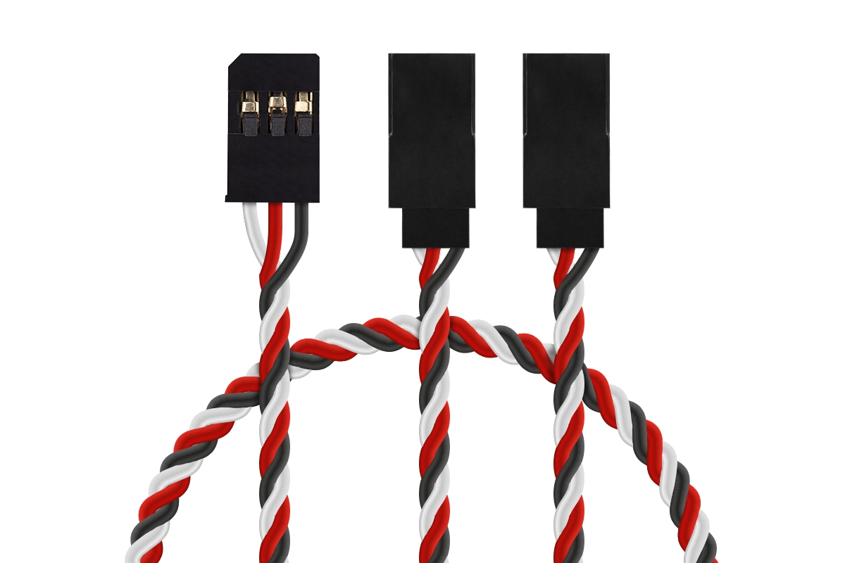 Y-kabel kroucený 15cm FUT (PVC) | pkmodelar.cz