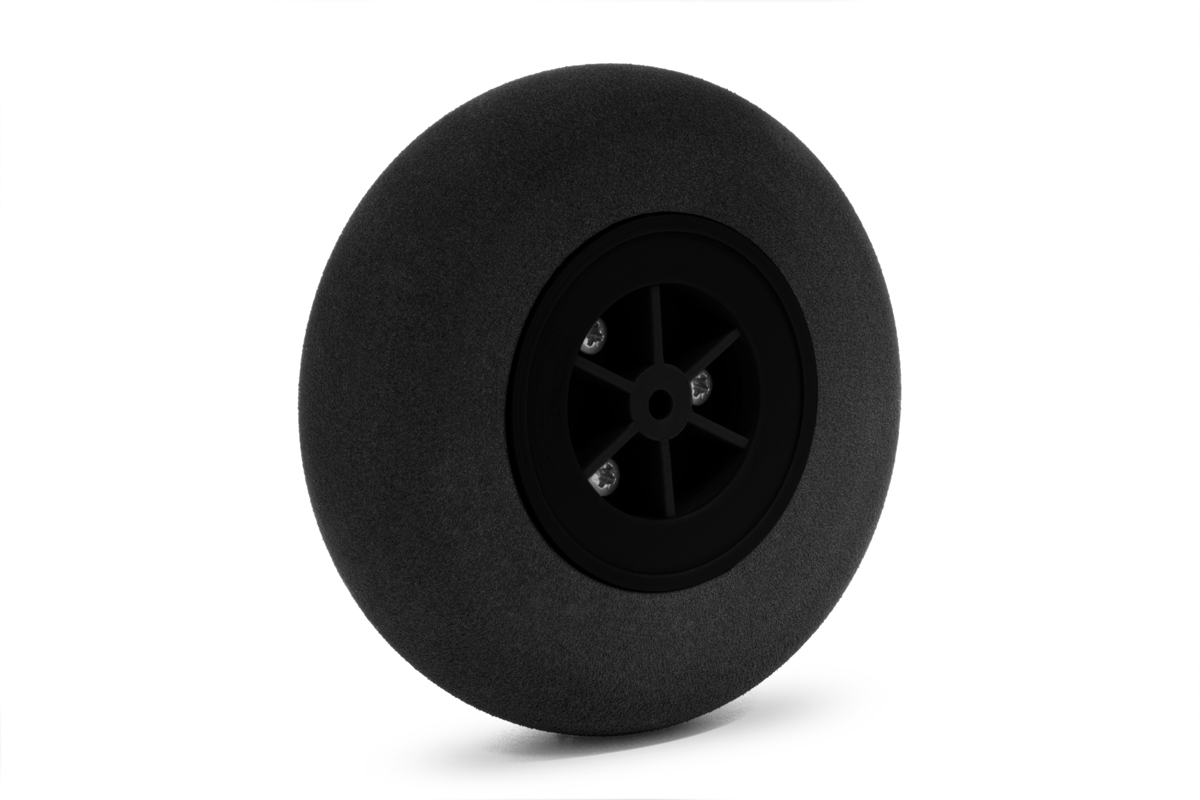 Mechové kolečko lehké, tvrdé, 90mm, 1 ks.