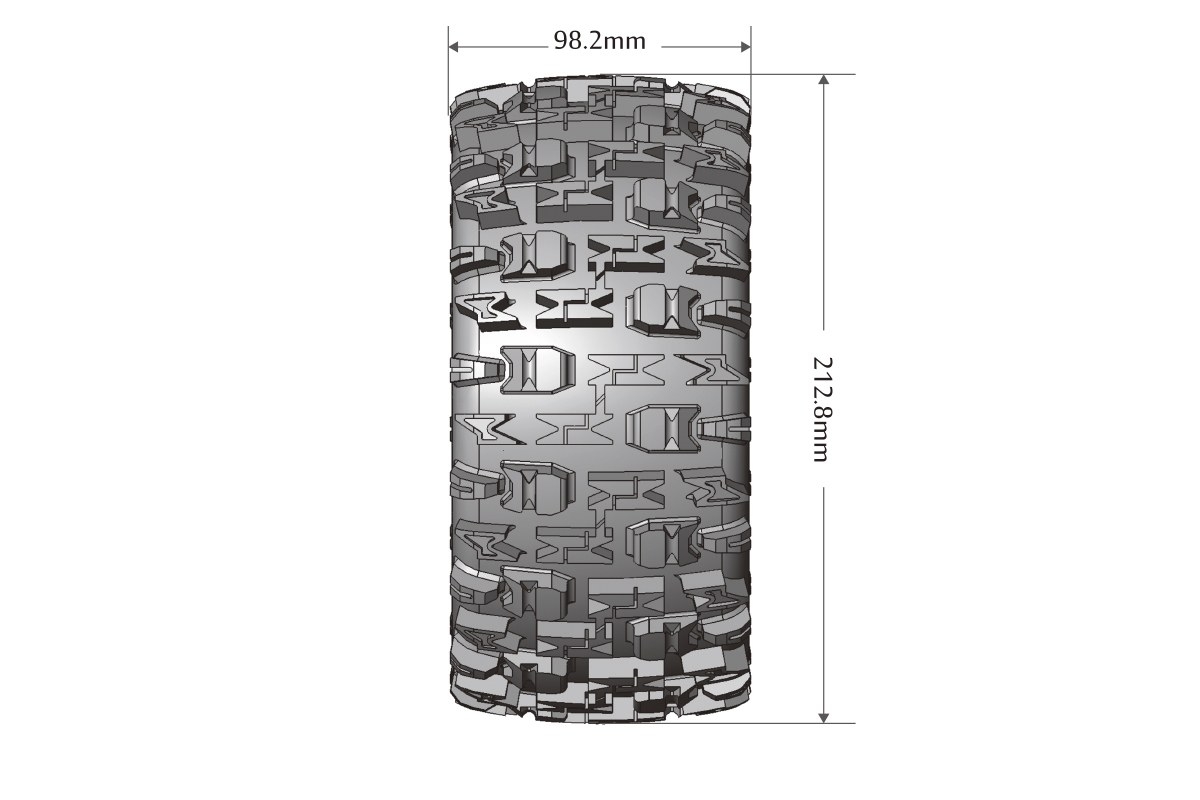 X-PIONEER SPORT 1/5 24mm hex Black Rims | pkmodelar.cz