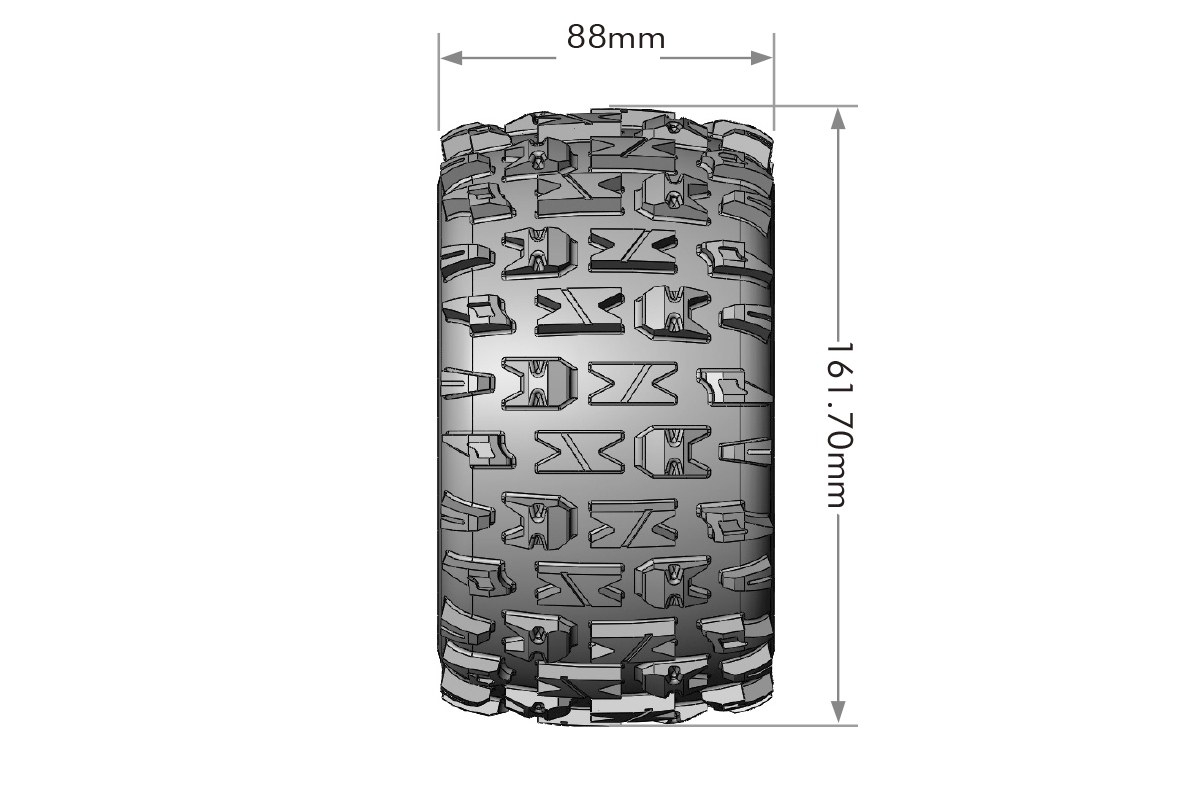 ST-PIONEER SPORT 1/8 1/2 offset 17mm hex Black Rims | pkmodelar.cz