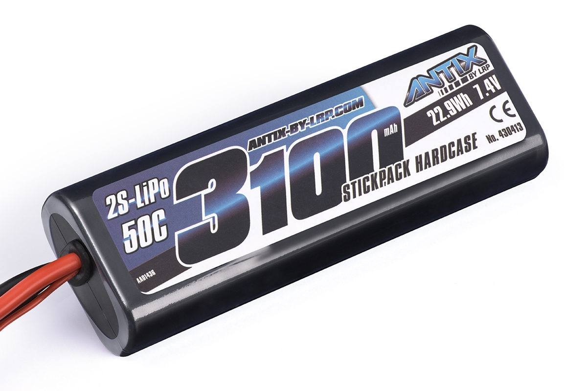 ANTIX by LRP 3100mAh - 7.4V - 50C LiPo Car Stickpack Hardcase - Tamiya konektor | pkmodelar.cz