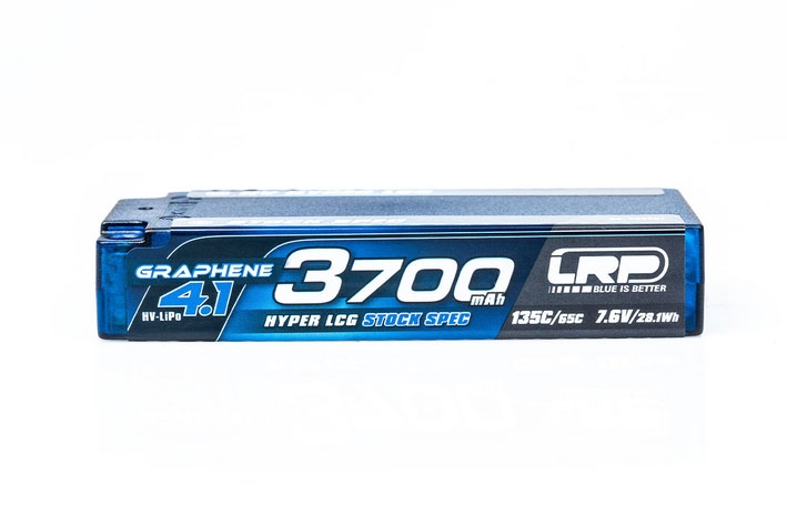 HV LCG Stock Spec GRAPHENE-4.1 3700mAh Hardcase Akku - 7.6V LiPo - 135C/65C | pkmodelar.cz