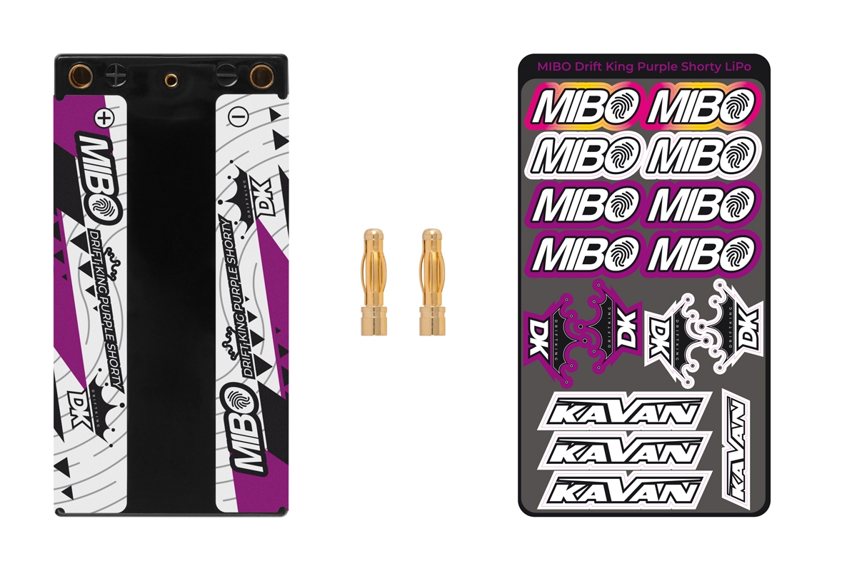 MIBO Drift King Purple Shorty 4000mAh 7.6V 2S 130C/260C HV LiPo (4mm, 147g) | pkmodelar.cz