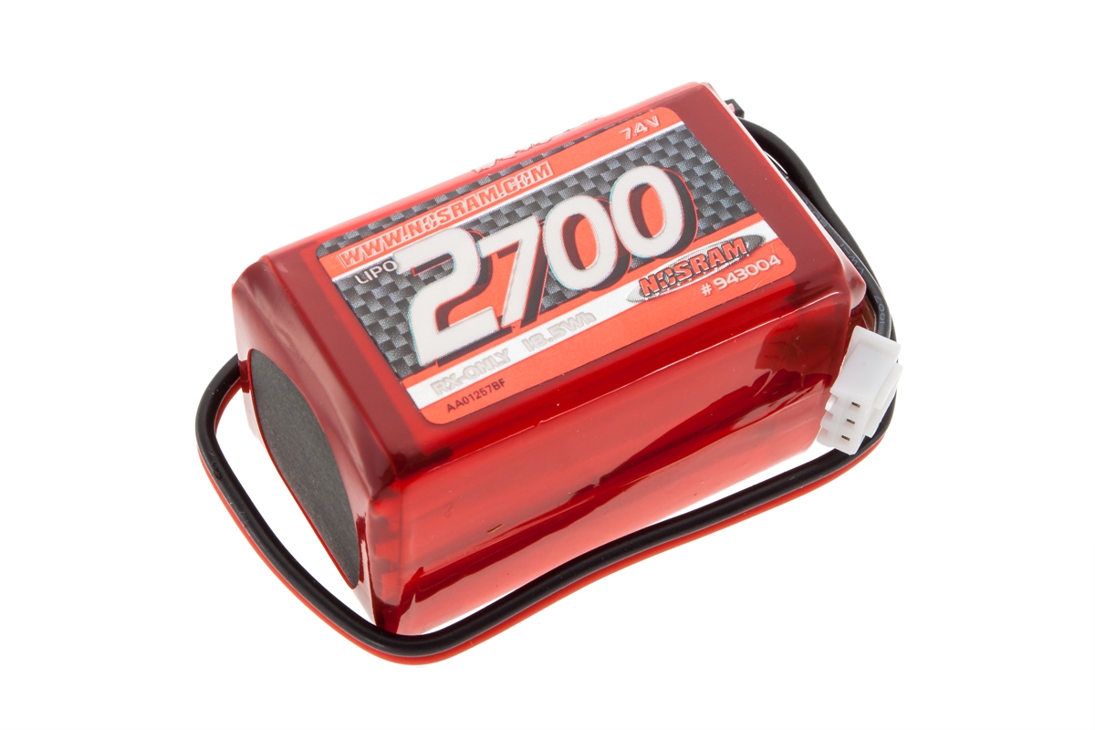 XTEC LiPo RX-Pack 2/3A pyramida 2700mAh - RX-7.4V | pkmodelar.cz