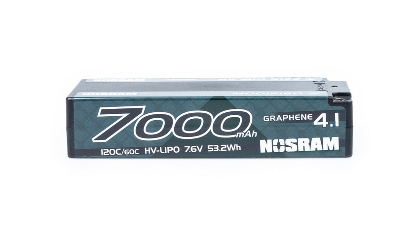 HV Modified GRAPHENE-4.1 7000mAh Hardcase Akku - 7.6V LiPo - 135C/65C | pkmodelar.cz