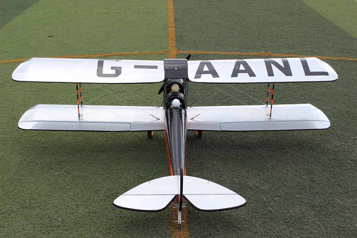 DH-60 Gipsy Moth 1,7m Oranžová/Černá | pkmodelar.cz