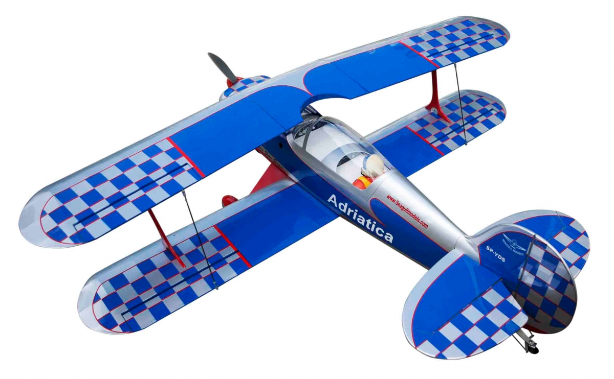 Steen Skybolt 1,55m Stříbrná/Modrá | pkmodelar.cz