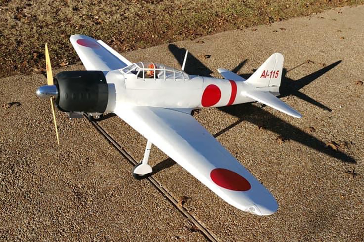 Zero A6M 2,18m (Zatahovací podvozek) Bílý | pkmodelar.cz