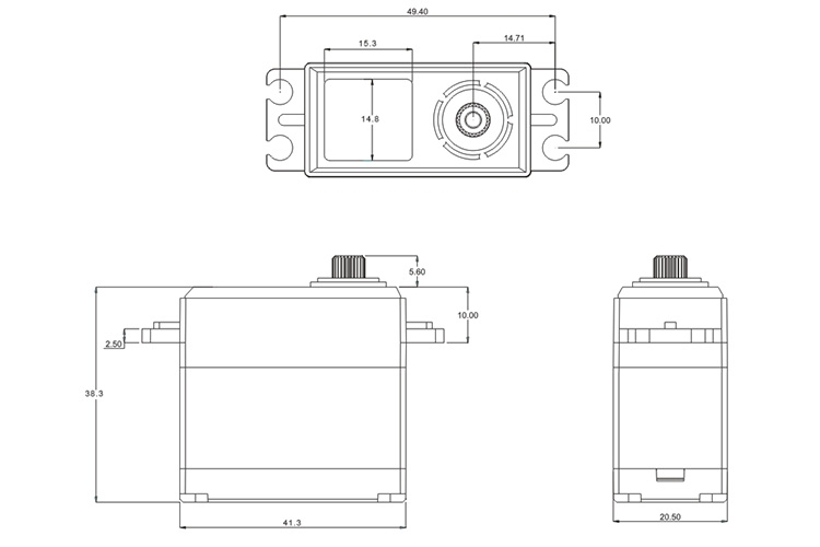 CL6030 HiVOLT CORELESS WATERPROOF Digital servo (30kg-0,11s/60°) | pkmodelar.cz