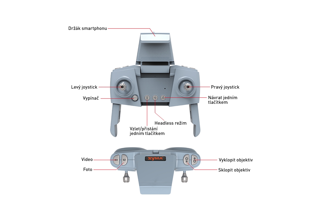 Syma X30 kvadrokoptéra RTF | pkmodelar.cz