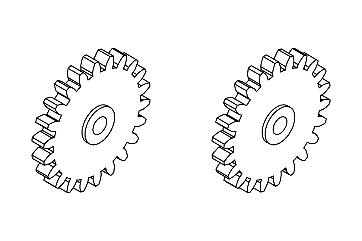 Turbo Racing ozubené kolo (sekundární převod) 2ks