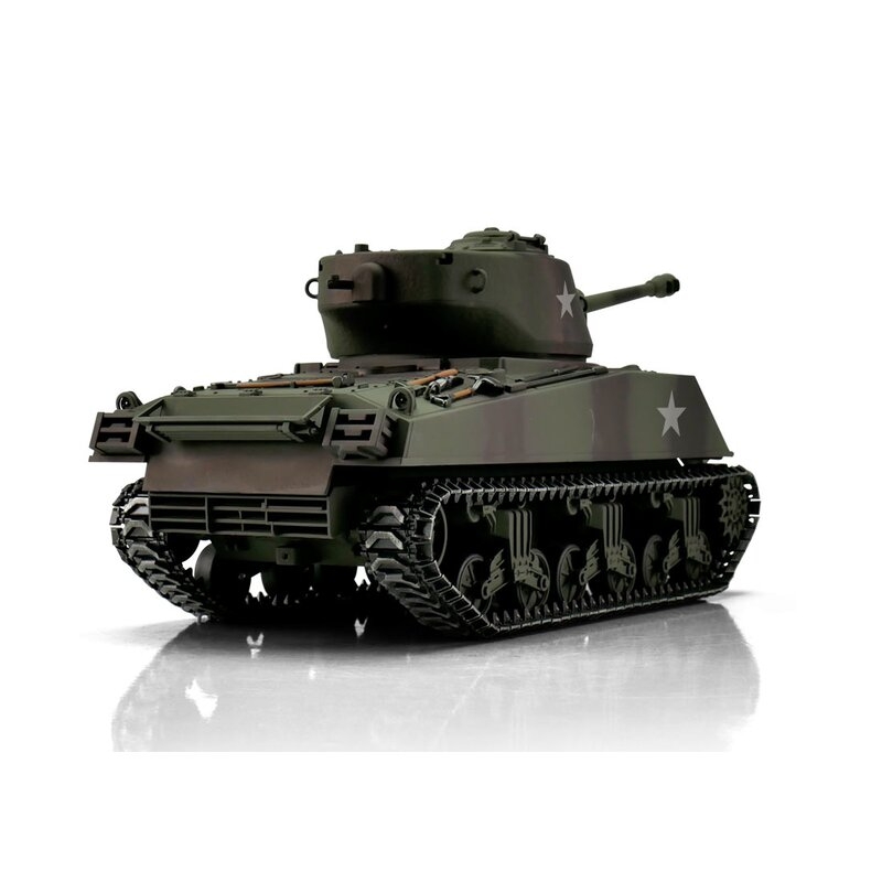 TORRO tank PRO 1/16 RC M4A3 Sherman 76mm maskovací kamufláž - infra IR - Servo | pkmodelar.cz