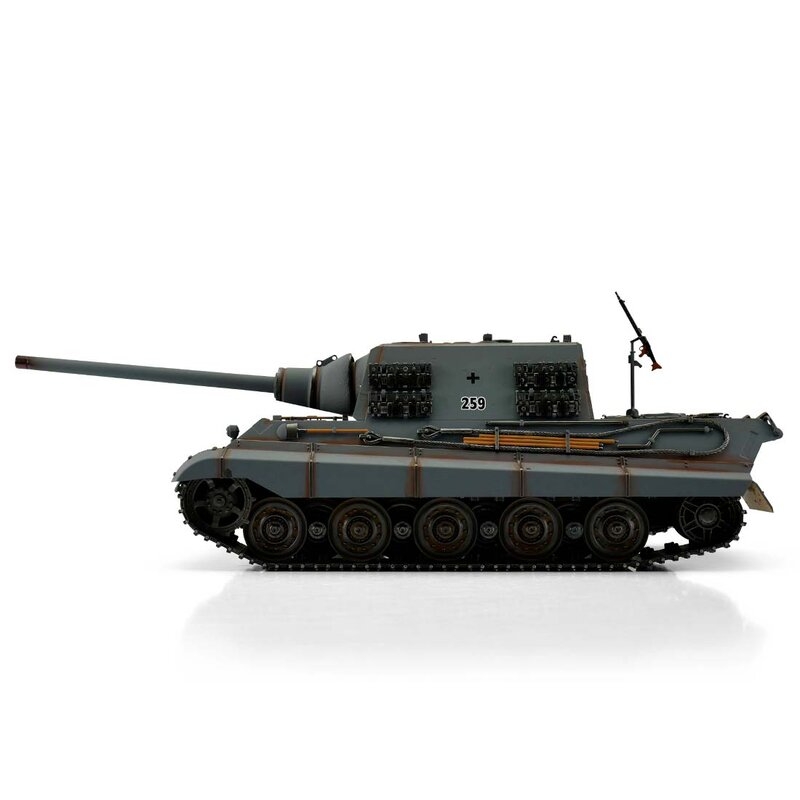 TORRO tank PRO 1/16 RC Jagdtiger šedá kamufláž - infra IR - kouř z hlavně | pkmodelar.cz